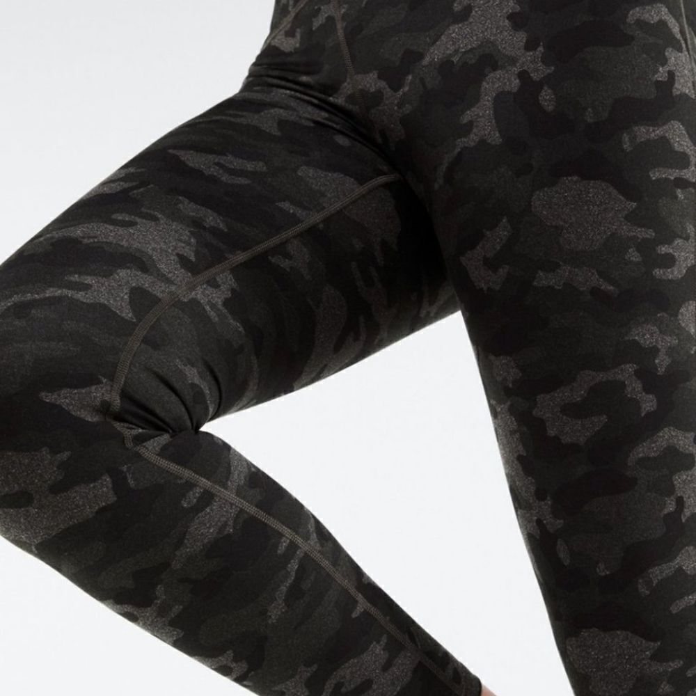 Fabletics Powerhold Gray & Black Camo Leggings - Picture 2 of 7